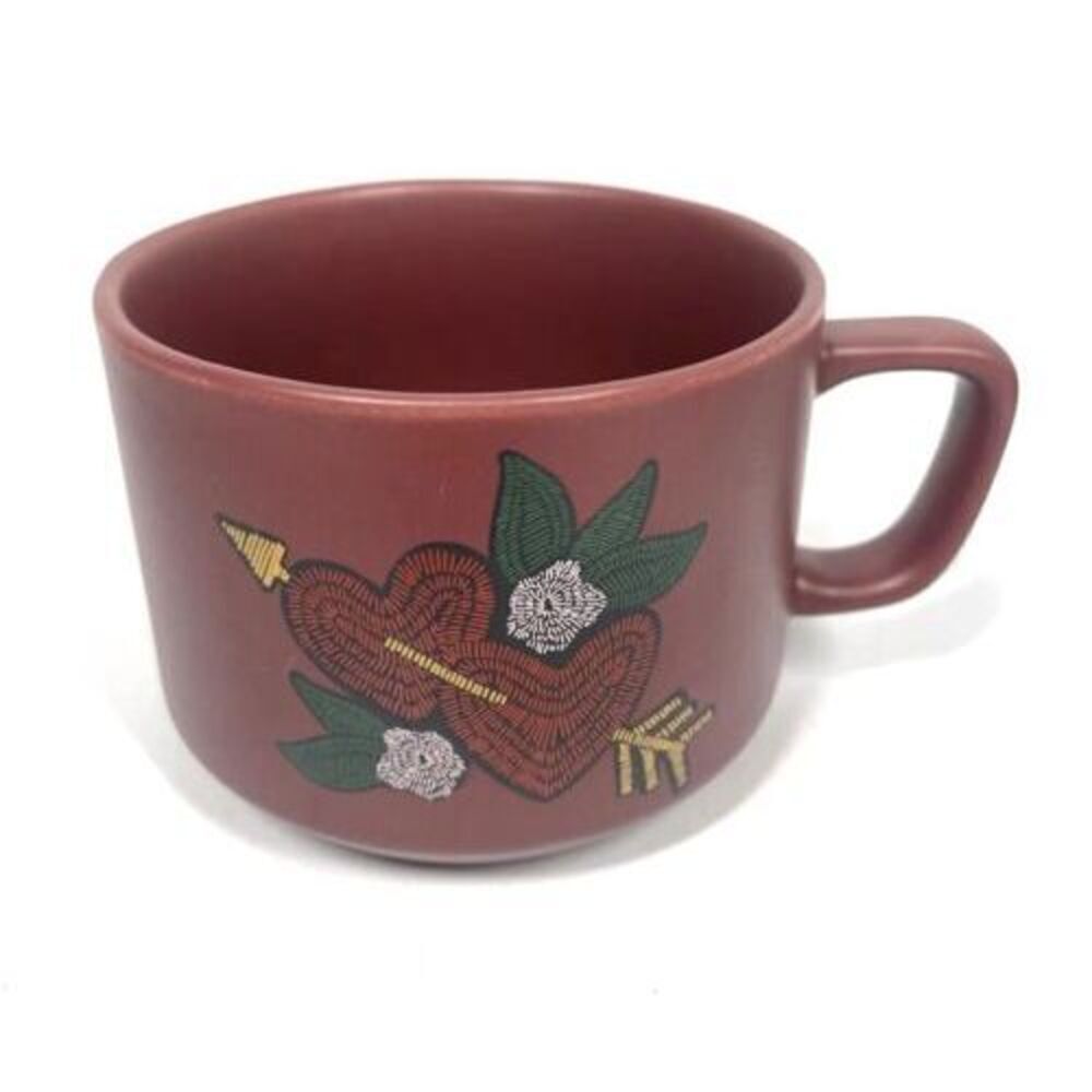 Starbucks Valentine's Day 2018 Red Hearts Arrows Ceramic Cup Mug 12 oz